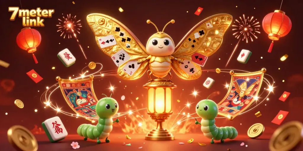 Experience excitement with 7meter link's dynamic visuals and casino-themed elements.