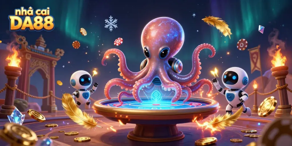 Play poker in an engaging alien setting with nhà cái DA88's vibrant atmosphere and dynamic design.