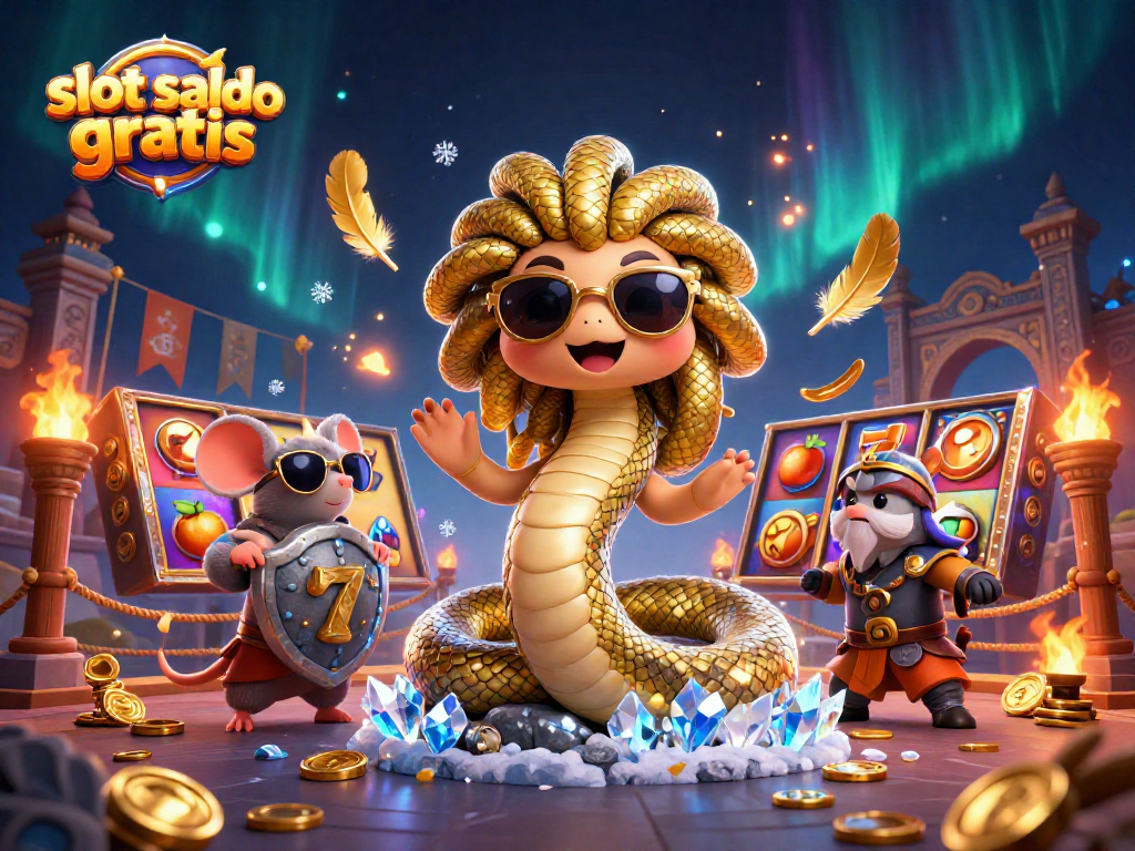 Experience thrilling gameplay with slot saldo gratis opportunities in this vibrant casino scene.