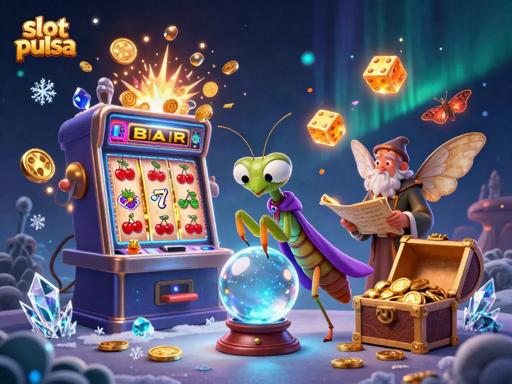 Engage in captivating slot pulsa gameplay with an illuminating jackpot scene.