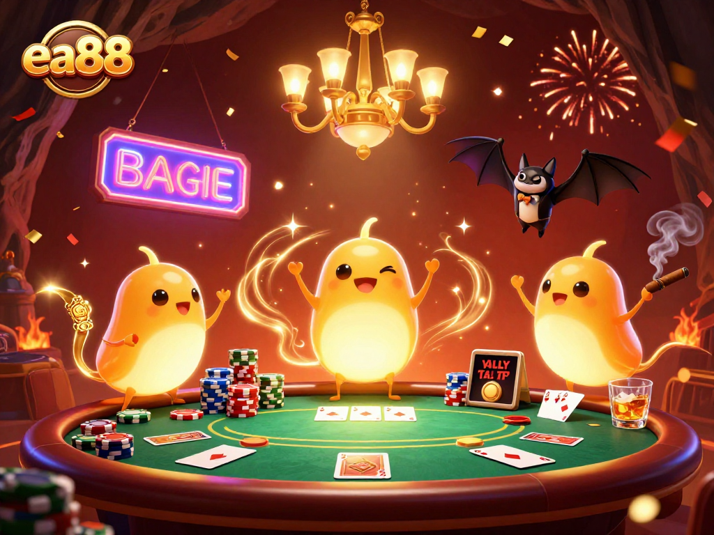 Play the exciting games at ea88 casino, with a vibrant glowworm-lit atmosphere and vibrant poker action.