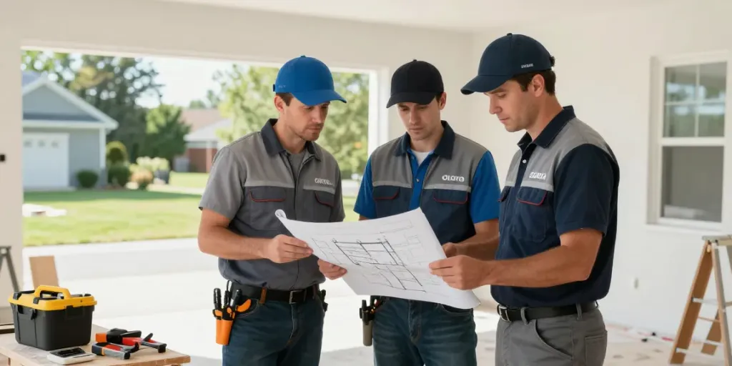 Trustworthy local contractors at work on wish4d home renovation.