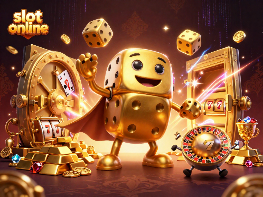 Spin the reels and win big with our slot online platform featuring vibrant casino elements.