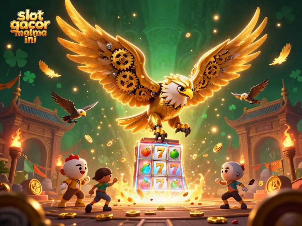 Experience thrilling gameplay with slot gacor malma ini amidst vivid 3D casino elements.