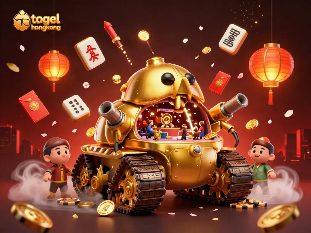 Melihat hasil togel hongkong dengan kasino mini dalam tank keong emas.