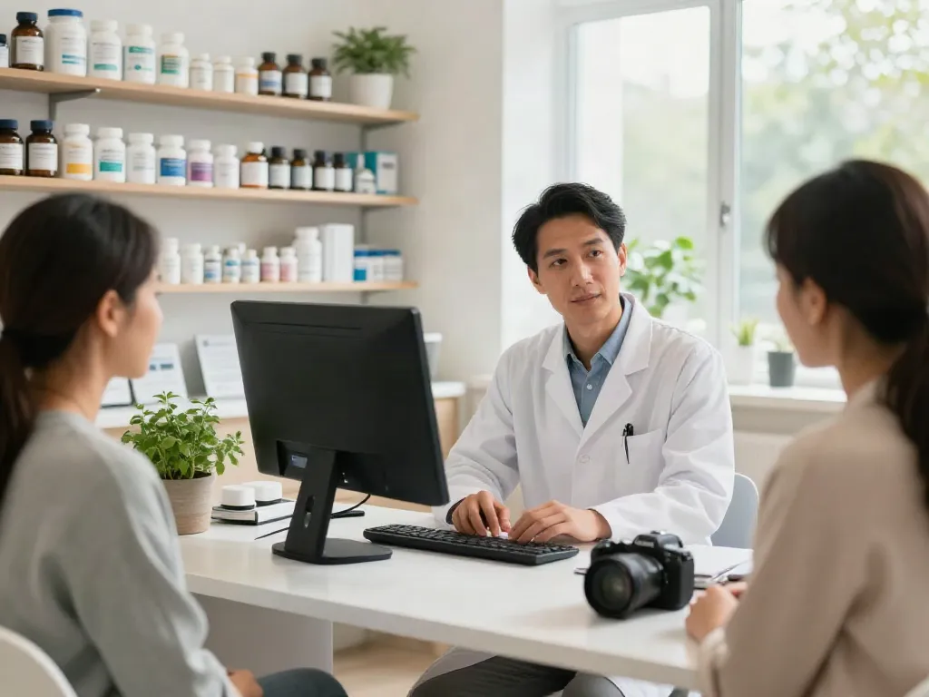 Consultation on how to buy Thymosin Alpha 1 in a bright wellness studio