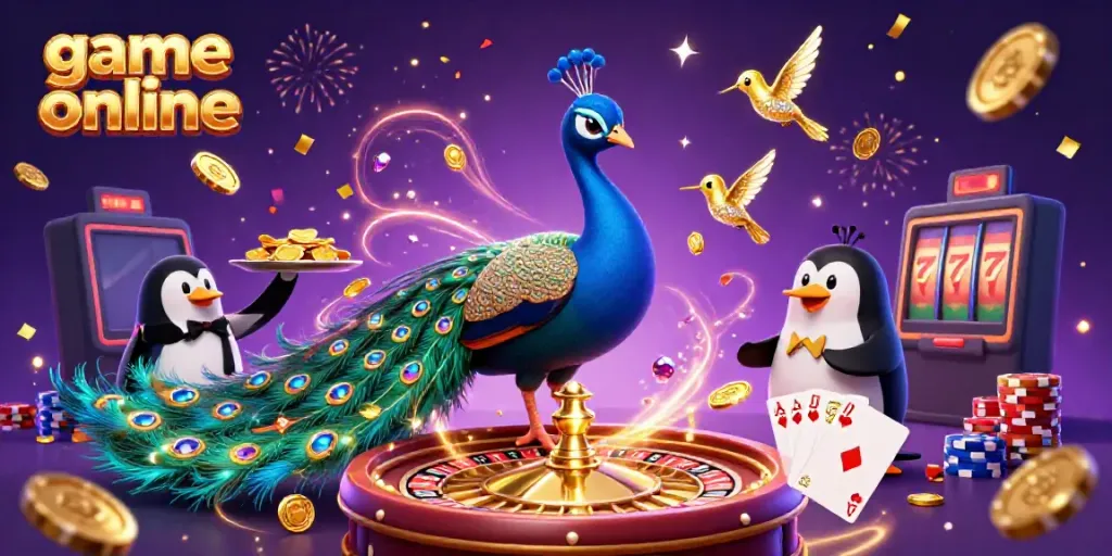 Engage in thrilling game online action with vibrant casino characters and elements.