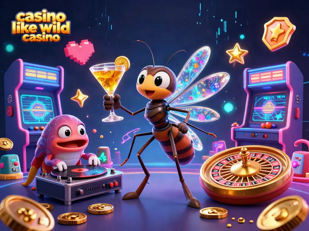 Experience thrilling gaming action at a casino like wild casino with vibrant 3D characters and elements.