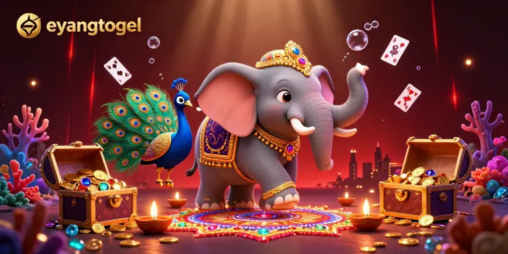 Experience live draws with eyangtogel, featuring an energetic environment with casino elements.